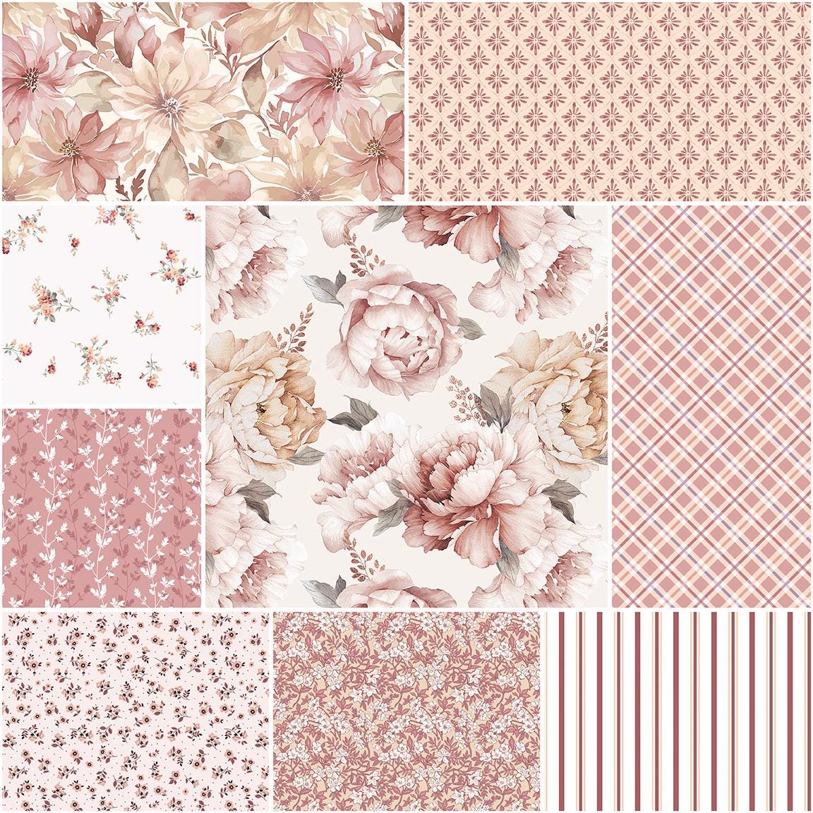 PREORDER Riley Blake Daybreak on the Prairie Fat Quarter Bundle - floral fabric
