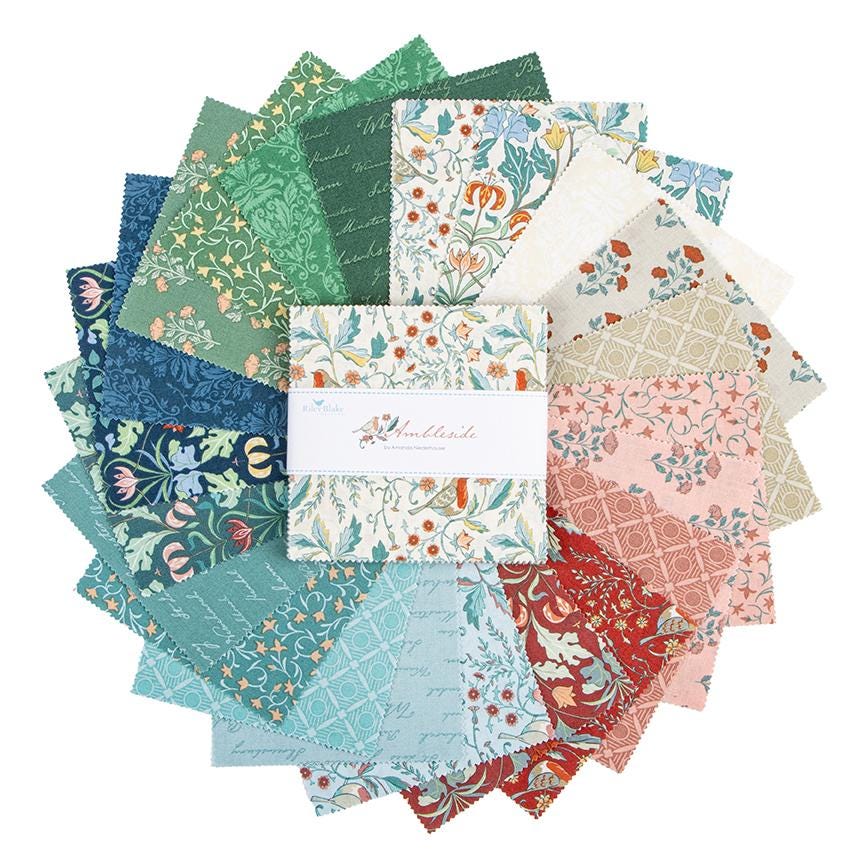 PREORDER Riley Blake Ambleside5" Stacker - Fabric Charm Pack - Riley Blake Charm Pack