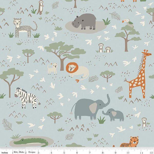 PREORDER Riley Blake Leo & Savannah Fat Quarter Bundle - baby fabric