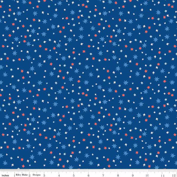 PREORDER  Riley Blake Firecracker Rolie Polie - 2.5 inch strips - quilting jelly rolls - patriotic jelly roll- floral fabric -