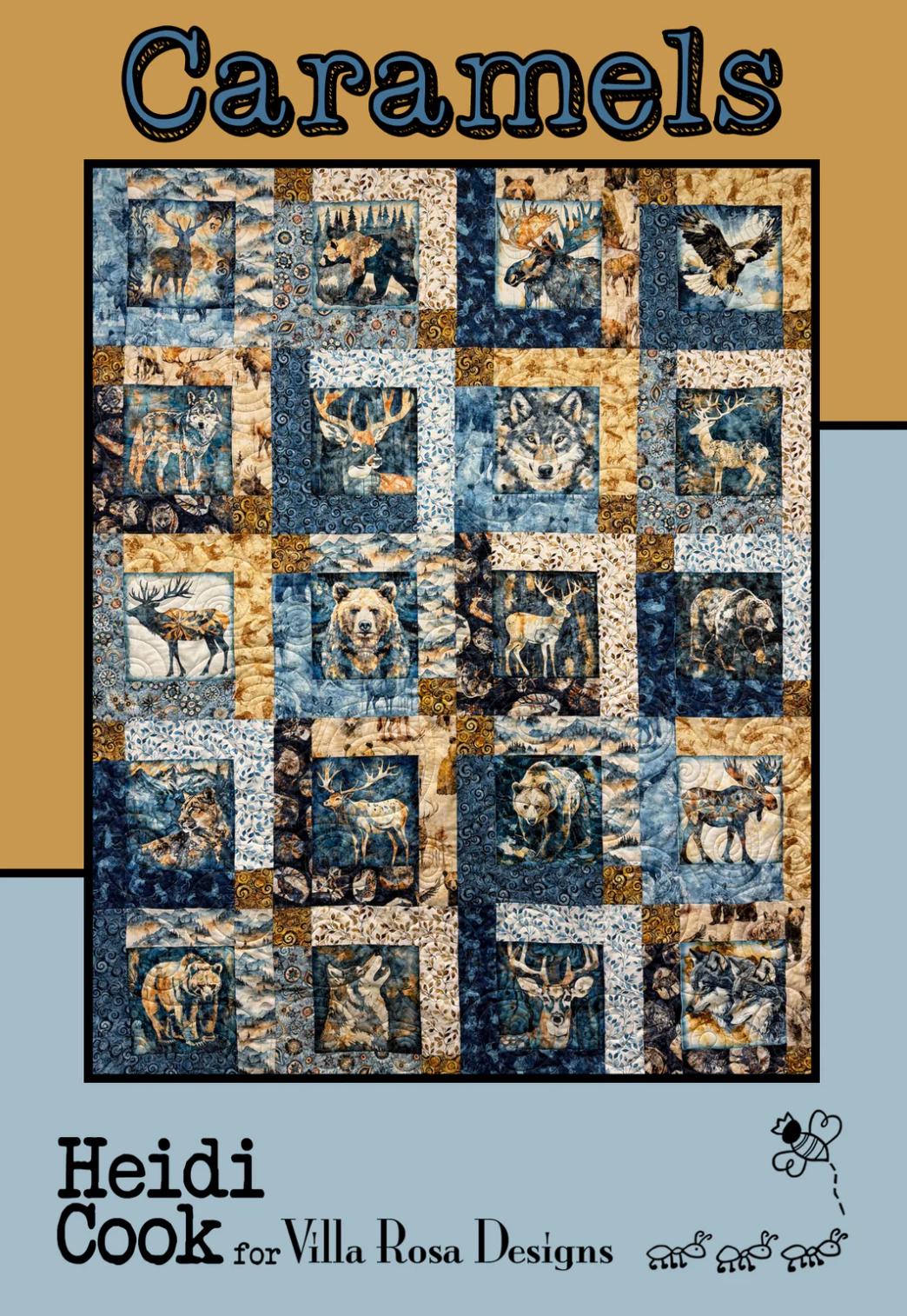 Villa Rosa Designs Caramels pattern - fat quarter quilt pattern - villa rosa
