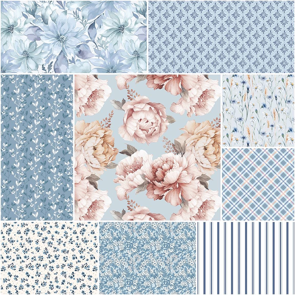 PREORDER Riley Blake Daybreak on the Prairie  5" Stacker  - floral fabric