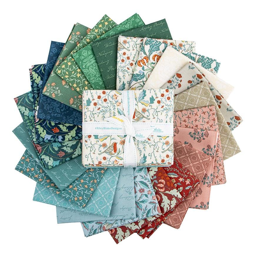 PREORDER Riley Blake Ambleside Fat Quarter Bundle - floral fabric