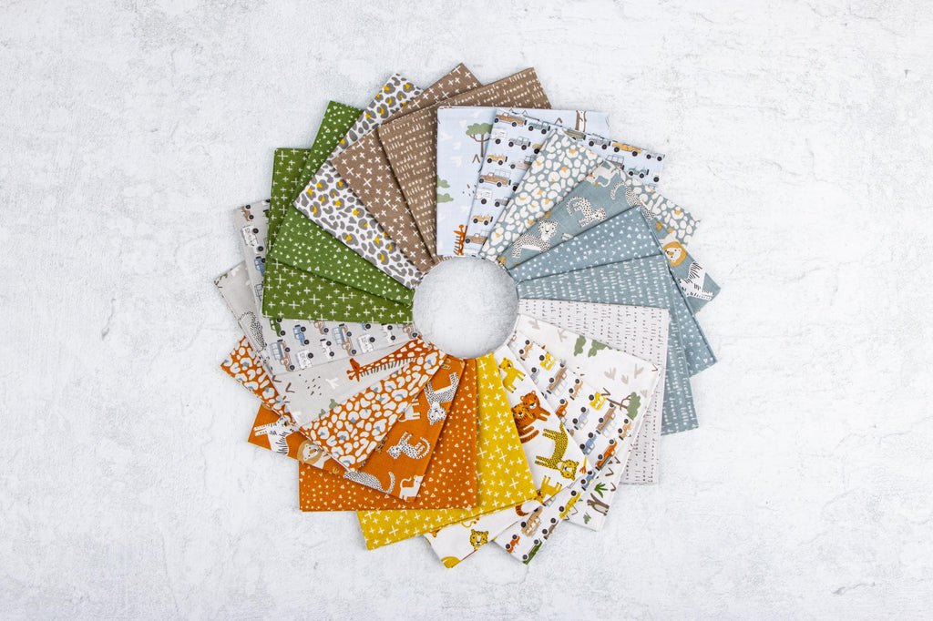 PREORDER Riley Blake Leo & Savannah Fat Quarter Bundle - baby fabric