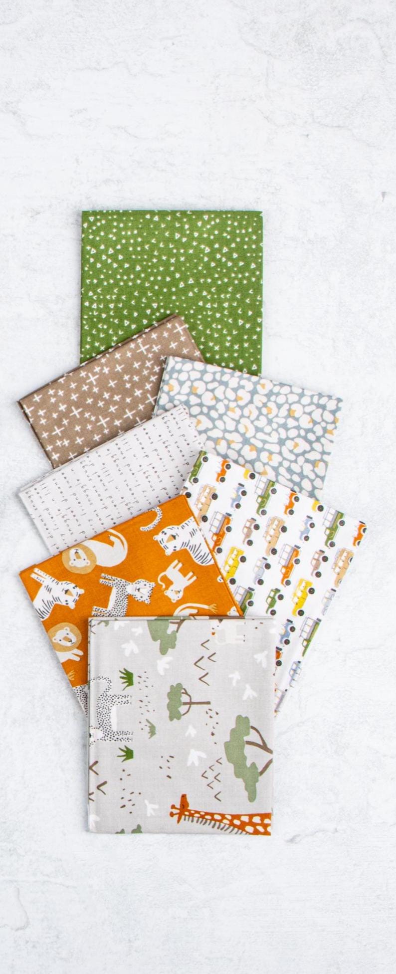 PREORDER Riley Blake Leo and Savannah 7 Piece Mini Fat Quarter Bundle
