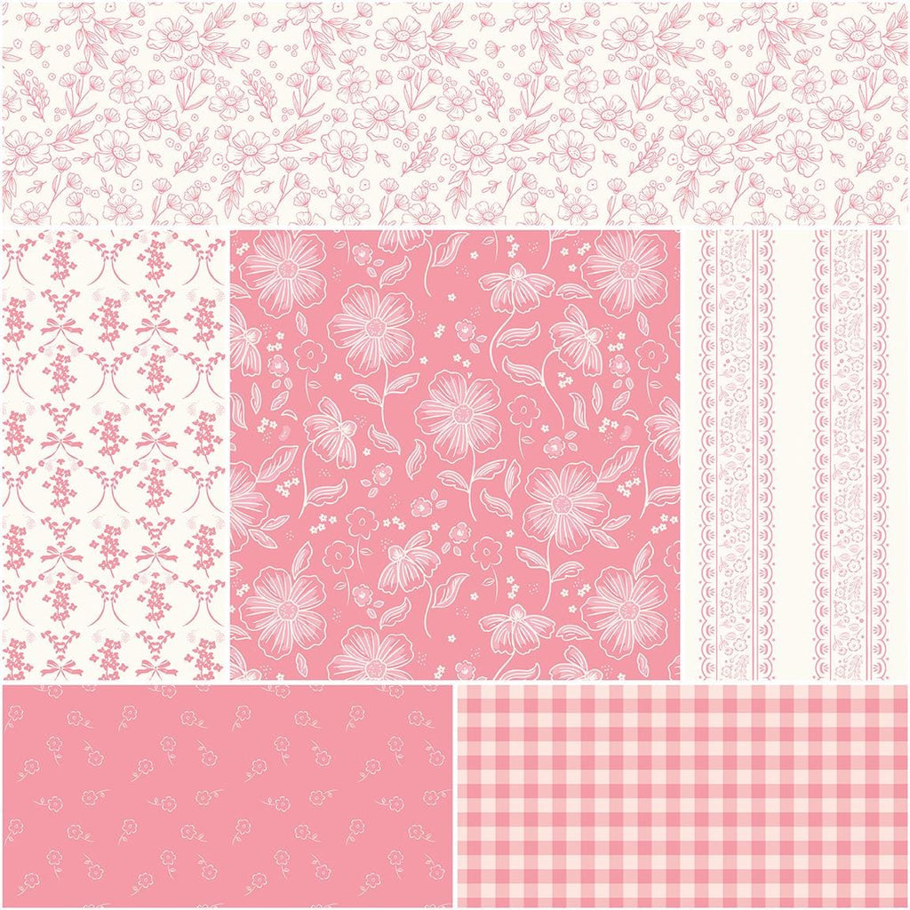 IN STOCK Riley Blake Sweet Pink 5” Stacker - Fabric Charm Pack -