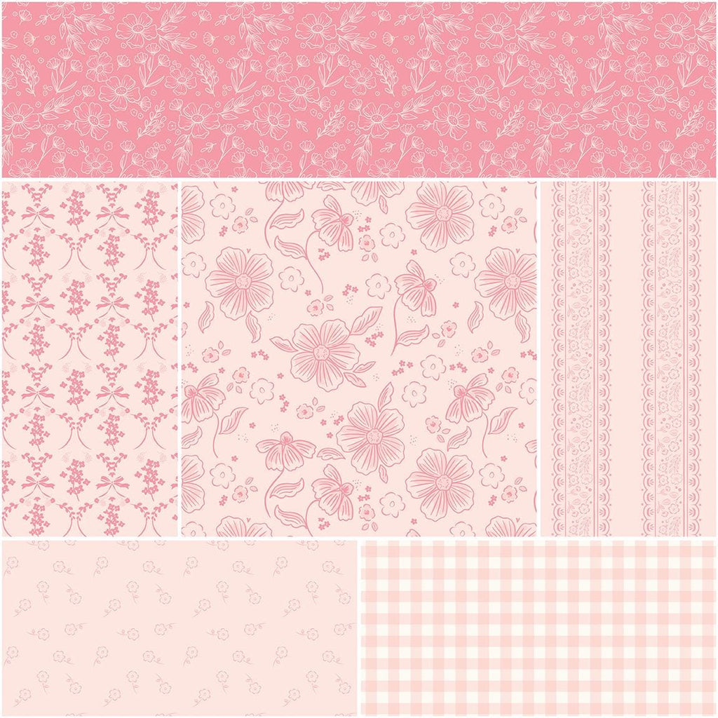 PREORDER Riley Blake Sweet Pink Fat Quarter Bundle - floral fabric