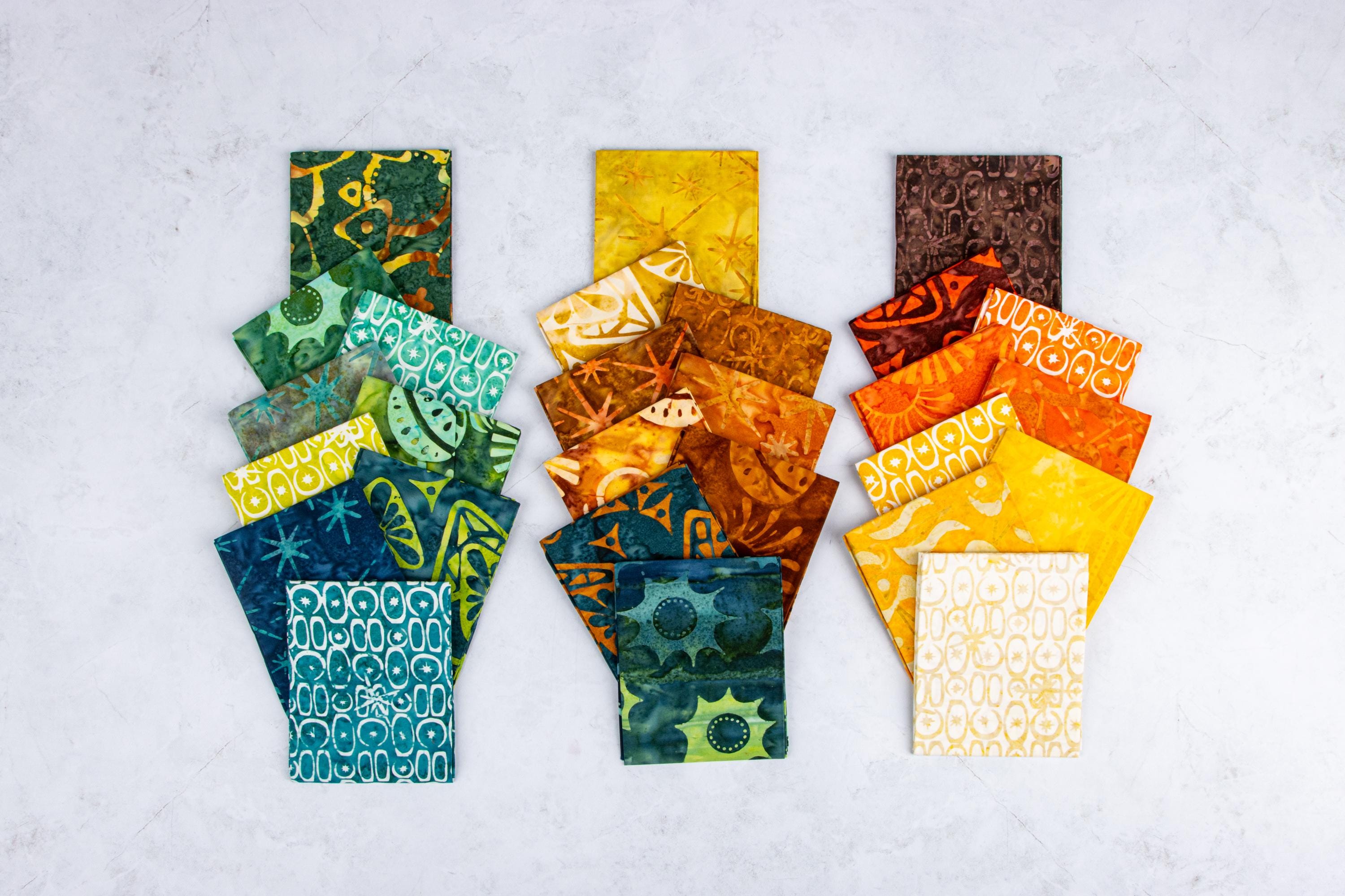 PREORDER Riley Blake Starburst Groove 5" Stacker - Riley Blake Charm Pack - Expressions Batiks