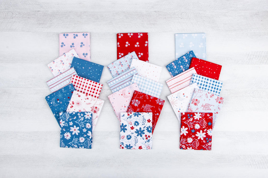 PREORDER Riley Blake Firework Fields Fat Quarter Bundle - patriotic fabric