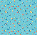 PREORDER Riley Blake Summer’s in Town Floral Aqua