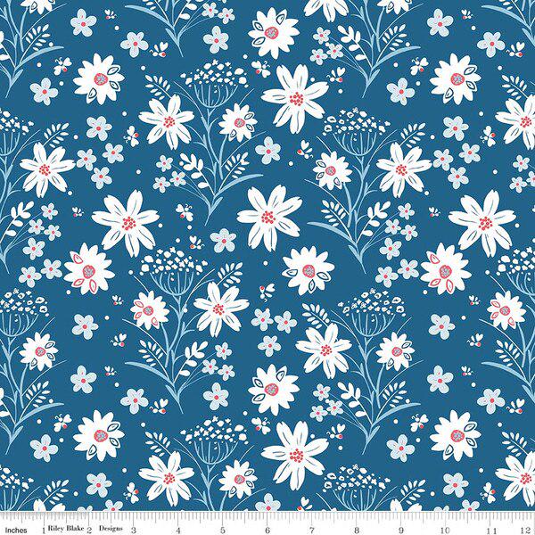 PREORDER Riley Blake Firework Fields Fat Quarter Bundle - patriotic fabric
