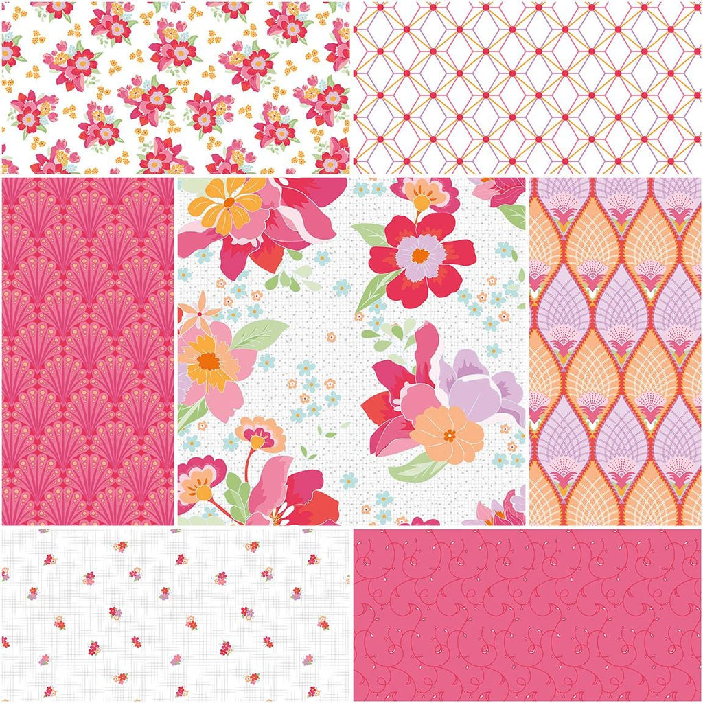 PREORDER Riley Blake Flourish 5" Stacker - Fabric Charm Pack - floral fabric