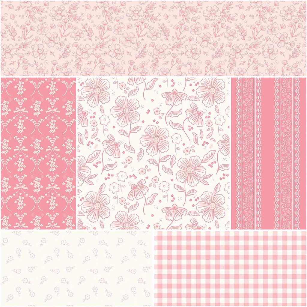 PREORDER Riley Blake Sweet Pink Fat Quarter Bundle - floral fabric