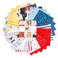 IN STOCK Riley Blake Sew America 5" Stacker - USA 5" Stacker - patriotic Fabric
